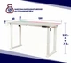 Стол с электрорегулировкой высоты с подсветкой Двухмоторный Flexi Desk White Carbon 160x75 см 28050 - изображение 3