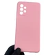Чохол для Samsung Galaxy A72 (SM-A725F) силіконовий з мікрофіброю нековзний рожевий - зображення 3