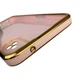 Чехол для OPPO Reno 8T 4G глянцевый с защитой камеры с золотой окантовкой с кольцом-подставкой пудровый - изображение 6