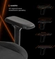 Геймерское игровое кресло с самоадаптивной поддержкой пояницы GamePro GC925B Black Fabric - изображение 15
