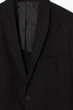 Блейзер лляний COS single-breasted linen blazer 1228120001 46 Чорний - изображение 7