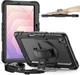 Противоударный чехол Capsule Hybrid с подставкой 360° и ремешком на Samsung Galaxy Tab S11 5G 11" SM-X736 / Tab S11 Wi-Fi 11" SM-X730 (Чёрный) - изображение 1