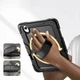 Противоударный чехол Capsule Hybrid с подставкой 360° и ремешком на Samsung Galaxy Tab S11 5G 11" SM-X736 / Tab S11 Wi-Fi 11" SM-X730 (Чёрный) - изображение 6