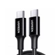 Кабель Ugreen USB 2.0 Type-C M-M 1 м, черный (US300) - изображение 1