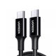 Кабель Ugreen USB 2.0 Type-C M-M 2 м, черный (US300) - изображение 1