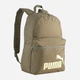 Рюкзак спортивный 22 л вмещает формат А4 Puma Phase Essentials 09116430 Loden Green-Apple Spritz-No.1-Logo (4069162047243) - изображение 1