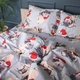 Комплект постільної білизни MirSon Бязь 17-0599 New Year's pug Grey 143 x 210 см (2200007958375) - зображення 2