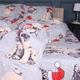 Комплект постільної білизни MirSon Бязь 17-0599 New Year's pug Grey 143 x 210 см (2200007958375) - зображення 3