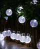 Новогодняя LED гирлянда "Хрустальные шарики" (13 м, 170 LED, Белый цвет) — Эффектное праздничное освещение - изображение 6