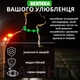 Светодиодный, водостойкий LED ошейник для собак с зарядкой USB, 35 см, размер S (зеленый) - изображение 3