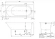Ванна квариловая VILLEROY & BOCH OBERON 2.0 UBQ181OBR2DV-01, 180x80 см, белый - изображение 4