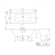 Ванна квариловая VILLEROY & BOCH SUBWAY 3.0 UBQ180SBW2DV-01, 180x80 см, белый - изображение 2