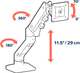 Настільне кріплення для монітора Ergotron HX Desk Monitor Arm Black (45-475-224) - зображення 6