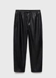 Брюки женские с эффектом кожи MANGO 17075954 Черный XS KL0917 - изображение 3