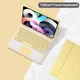 Чехол-клавиатура FegishCase Keyboard для Apple iPad 11 (А16) 2025 + мышка Yellow - изображение 13