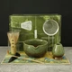 Набір для приготування матча 7 предметів, японський matcha set з чашею, вінчиком та аксесуарами - зображення 4