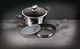 Набір посуду 4 предмета Berlinger Haus Metallic Line Carbon Pro Edition мармурове покриття (BH-7106) - зображення 3