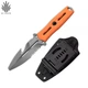 Нож выживания Kizer Norcross Fixed Blade Blunt Tip Knife Stonewash Nitro-V/Orange G-10 (ZX-FB01A6) - изображение 1