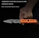 Нож выживания Kizer Norcross Fixed Blade Blunt Tip Knife Stonewash Nitro-V/Orange G-10 (ZX-FB01A6) - изображение 11