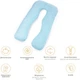 Подушка MirSon для беременных и отдыха Eco Line №8031 U-образная White-Blue (2200006185062) MirSon 2200006185062 879687 - изображение 12
