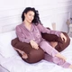 Подушка MirSon для беременных и отдыха Delicate Satin №8028 U-образная Cappuccino (2200006178668) MirSon 2200006178668 879663 - изображение 5