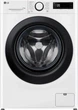 Пральна машина LG серії AI DD™ TurboWash™ 360˚ F4Y5ES6W, фронтальна, повнорозмірна, 11 кг, 1400, клас A/A/B, 56 см, 12 програм, дисплей, пара, інвертор, білий з чорним люком з накладкою на дверцята - зображення 1