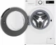 Пральна машина LG серії AI DD™ TurboWash™ 360˚ F4Y5ES6W, фронтальна, повнорозмірна, 11 кг, 1400, клас A/A/B, 56 см, 12 програм, дисплей, пара, інвертор, білий з чорним люком з накладкою на дверцята - зображення 12