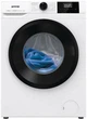 Стиральная машина Gorenje W3NGPI 62SBS, фронтальная, узкая, 6 кг, 1200, класс С/A/С, 43,5 см, 15 программ, пар, дисплей, инвертор, белый с черным люком - изображение 1