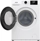 Стиральная машина Gorenje W3NGPI 72SBS, фронтальная, узкая, 7 кг, 1200, класс С/A/B, 45 см, 15 программ, пар, дисплей, инвертор, белый с черным люком - изображение 4