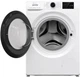 Стиральная машина Gorenje серии G400 WPNEI 94A1S WIFI/UA, фронтальная, полноразмерная, 9 кг, 1400, класс С/A/B, 54,5 см, 15 программ, дисплей, инвертор, WiFi, белый с черным люком - изображение 5