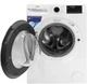 Пральна машина Beko B5DFT 59447 W, фронтальна, повнорозмірна, 9 кг/6 кг, 1400, клас D/A/A, 60 см, 15 програм, дисплей, пара, інвертор, білий з чорним люком - зображення 4
