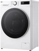 Стиральная машина LG серии AI DD™ TurboWash™ 360˚ F2Y5FS0W, фронтальная, узкая, 9 кг, 1200, класс A/A/B, 47 см, 12 программ, дисплей, пар, инвертор, белый с черным люком с накладкой из закаленного стекла - изображение 3