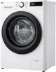 Стиральная машина LG серии AI DD™ TurboWash™ 360˚ F2Y5FS6W, фронтальная, узкая, 9 кг, 1200, класс A/A/B, 47 см, 12 программ, дисплей, пар, инвертор, белый с черным люком - изображение 3
