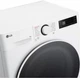 Стиральная машина LG серии AI DD™ TurboWash™ 360˚ F2Y5FS0W, фронтальная, узкая, 9 кг, 1200, класс A/A/B, 47 см, 12 программ, дисплей, пар, инвертор, белый с черным люком с накладкой из закаленного стекла - изображение 8