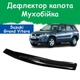 Дефлектор капота на Suzuki Grand Vitara II Cузукі Гранд Вітара 2 з 2005-2017р Мухобійка - зображення 1