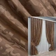 Комплект готовых штор VR-Textil Жаккард Вензель № 478ш Светло-коричневый 100х270 см 2 шт (31-014) - изображение 1