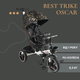Триколісний велосипед Best Trike Oscar 6390 10-960 сидіння 360°, батьківська ручка, PU-колеса (1–3 роки) - зображення 1