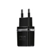 Мережевий зарядний пристрій Hoco C12 Smart dual USB charger Black - зображення 3