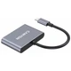 Концентратор Canyon hub DS-3 3in1 USB-C Dark Grey (CNS-TDS3) - зображення 3