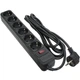 Мережевий фільтр живлення Patron 3.0 m3*1mm2 (SP-1063) 6 розеток BLACK (EXT-PN-SP-1063) - изображение 1