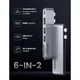 Концентратор UGREEN 2xUSB-C to HDMI + 2xUSB 3.0 + SD/TF + USB-C CM380 gray (80856) - зображення 2