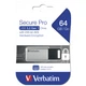 USB флеш накопичувач Verbatim 64GB Secure Pro with 256 AES USB 3.2 (98666) - зображення 3