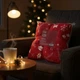 Мягкий теплый плед покрывало ARDESTO Christmas Flannel 160x200 см рождественский принт из 100% полиэстера плед для спальни детской и пикника Красный принт Олени - изображение 4