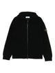 Кардиган в стиле Stone Island Fisherman’s Rib модель 5100069, чёрный, на молнии (SI06001.1L) - изображение 1
