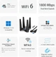 Адаптер WAVLINK USB 3.0 WiFi 6 AX1800 для ПК - изображение 2