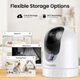 Внутренняя камера видеонаблюдения Cinnado WiFi, ночное видение, обзор 360° - изображение 6