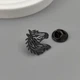 Значок из стали BROCHE брошь бижутерия Животные Лошадь чёрный BRGV115190 - изображение 2