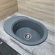 Кухонная мойка из искусственного камня/кварцевая 610х420х180мм, прямоугольная OVALE Adamant Серый (49510610420) - изображение 2