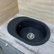 Кухонная мойка из искусственного камня/кварцевая 610х420х180мм, прямоугольная OVALE Adamant Графит (49490610420) - изображение 2