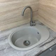 Кухонная мойка из искусственного камня/кварцевая 610х420х180мм, прямоугольная OVALE Adamant Сахара Бежевый (49520610420) - изображение 4